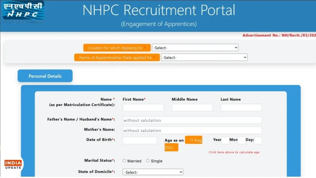 NHPC Apprentice Recruitment 2025