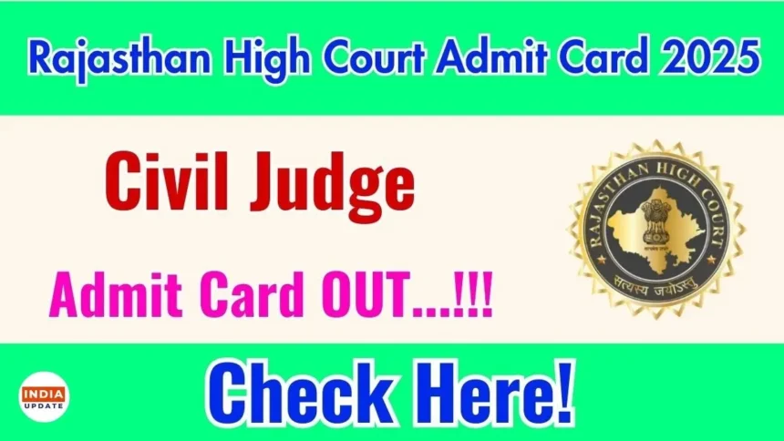 Rajasthan High Court Admit Card 2025