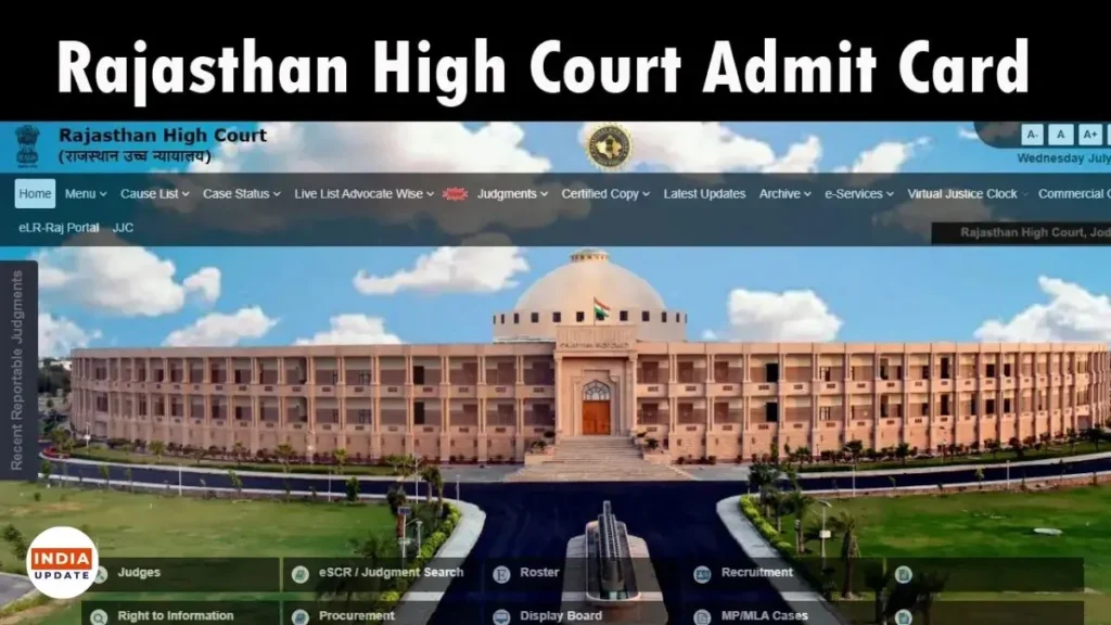 Rajasthan High Court Admit Card 2025